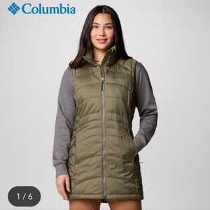Columbia Women's Olive Long Vest